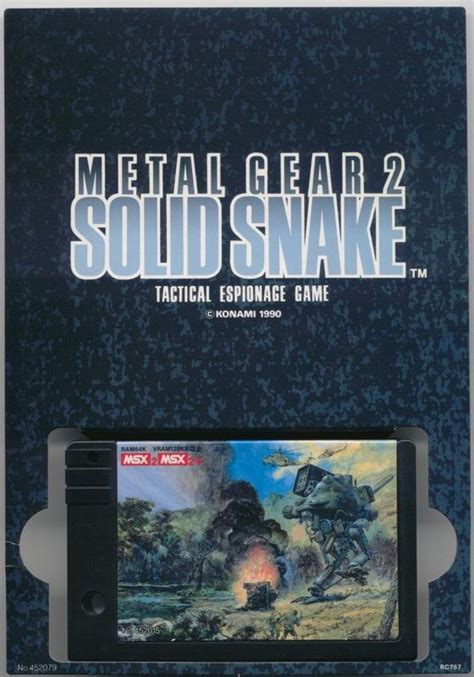 metal gear 2 msx box|metal gear 2 msx walkthrough.